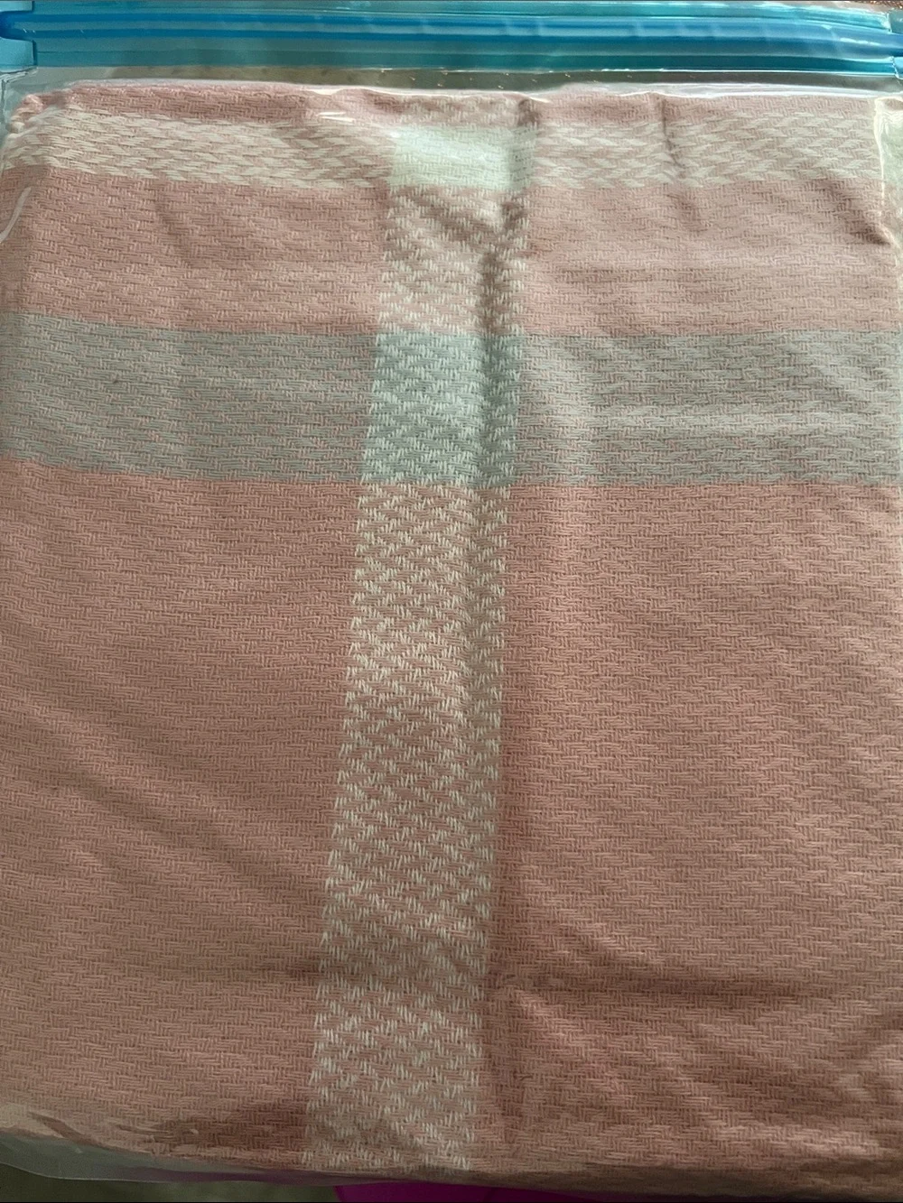 Pink Woven scarf - Soft Decorative Accent